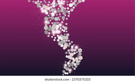 Fondo elegante con confetti de partículas brillantes. Sparkle Luces Textura. Patrón de vacaciones. Puntos de luz. Star Dust. Explosión de Confetti. Diseño de plantilla.