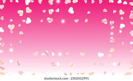 Elegance Background with Confetti of Glitter Particles. St. Valentine Day. Disco pattern. Light Spots. Explosion of Confetti. Glitter Vector Illustration. Design for Cover.