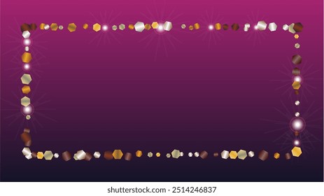 Elegance Background with Confetti of Glitter Particles. Sparkle Lights Texture. Birthday pattern. Light Spots. Star Dust. Explosion of Confetti. Design for Banner.