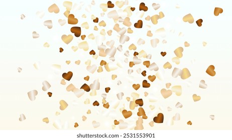 Elegance Background with Confetti of Glitter Particles. St. Valentine Day. Party pattern. Light Spots. Explosion of Confetti. Glitter Vector Illustration. Design for Advertisement.