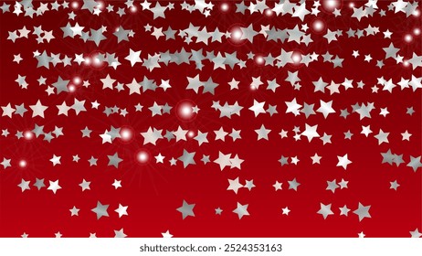 Elegância Fundo com Confete de Partículas Estrelas Brilhantes. Textura de luzes cintilantes. Padrão de grupo. Pontos de luz. Poeira de Estrela. Design de Natal. Explosão de Confete. Design para Modelo.