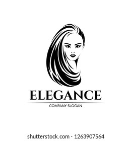 Elegance Beautiful Face Logo