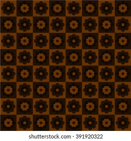 elegance and beautiful pattern with dark brown flower motif 