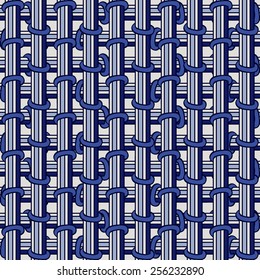 Elegance blue seamless background. Continuous painting pattern can be used to design wrapping, fabrics, web page background. Vector illustration. 