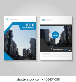 Elegance Blue Vector annual report Leaflet Brochure Flyer template design, book cover layout design, Abstract simple blue presentation templates