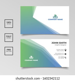 Elegance business card template design. Vector illustration EPS 10