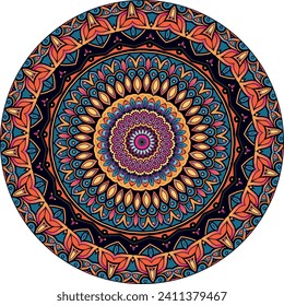 Elegante Farbige Mandala-spirituelle Muster