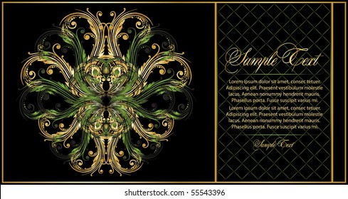 elegance decorative card