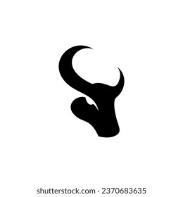 Elegance drawing art buffalo cow ox bull head logo design inspiration