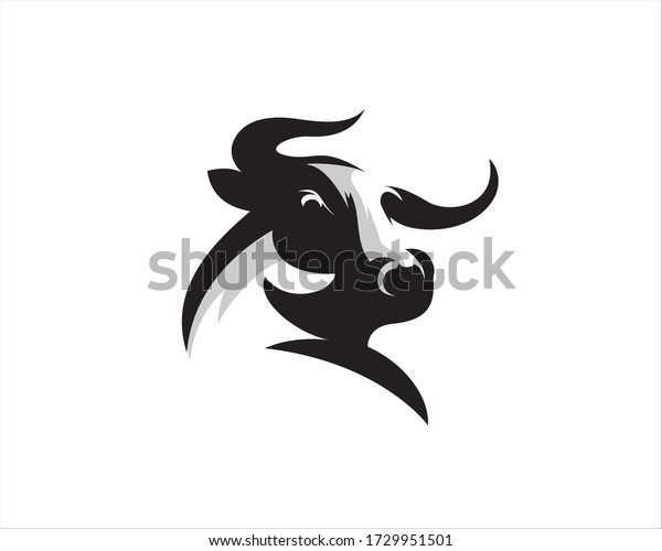 Elegance drawing art buffalo cow ox bull head\
logo design\
inspiration
