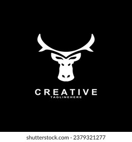 The elegance of drawing attractive buffalo cow bull head logo design inspiration.