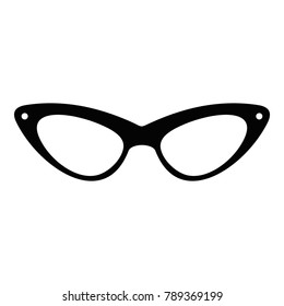 Elegance eyeglasses icon. Simple illustration of Eeegance eyeglasses vector icon for web