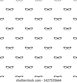 Elegance eyeglasses pattern seamless vector repeat geometric for any web design