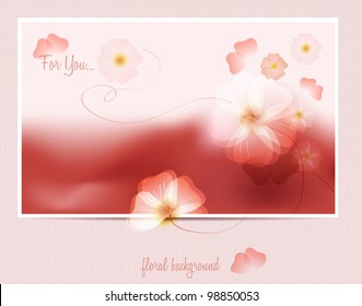 elegance floral background. card. invitation