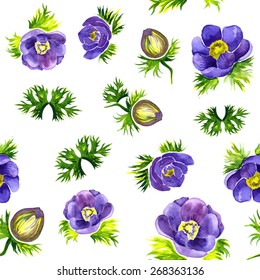 Elegance floral seamless pattern. Watercolour. Vector