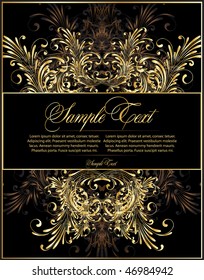 elegance flourish background for design