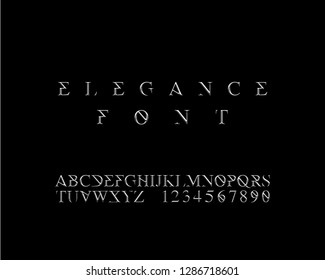 Elegance font set