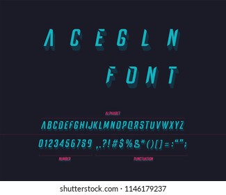 Elegance Font Set Italic 3D