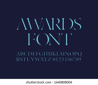 Elegance font set in vector format