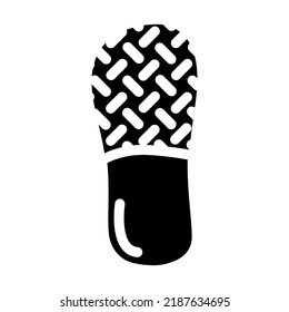 elegance footwear glyph icon vector. elegance footwear sign. isolated symbol illustration