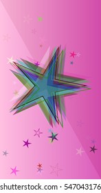 elegance with glossy constellation, modern fantasy at band