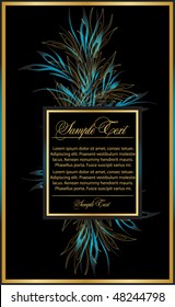 elegance gold frame