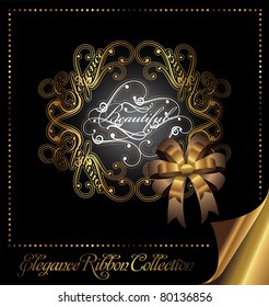 elegance gold frame card collection
