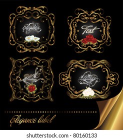 elegance gold frame card collection