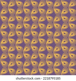 elegance golden gold isometric multi lines abstract drop curve shape. Geometric beautiful design seamless pattern