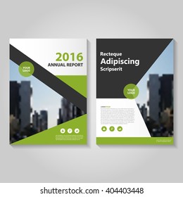 Elegance green black Vector annual report Leaflet Brochure Flyer template design, book cover layout design, Abstract black green black presentation templates