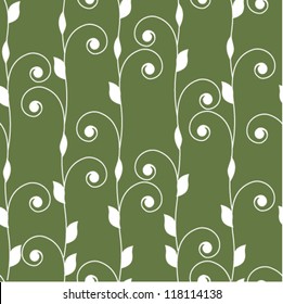 elegance green floral pattern