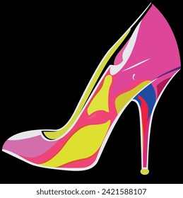 elegance hight heel modern colorful shoe for celebraion.hight heel day