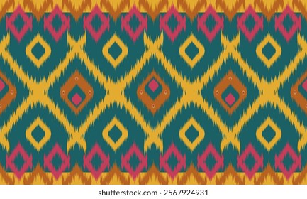 The elegance of Ikat lies in its vibrant colors and intricate designs, blending heritage with modern sophistication for a timeless aesthetic