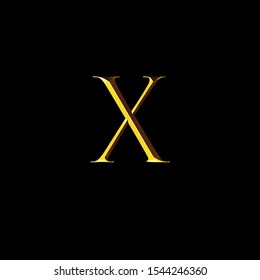 Elegance Initial Letter X Type Logo Sign Symbol Icon