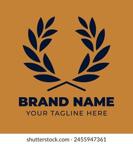 Elegance Lorbeerblatt Kranz Logo