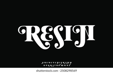 Elegance Luxury wedding alphabet font. Typography elegant classic lettering serif fonts decorative vintage retro for logo.