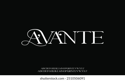 Elegance Luxo casamento alfabeto fonte. Tipografia elegante clássico lettering serif fontes decorativo vintage retro para logotipo.