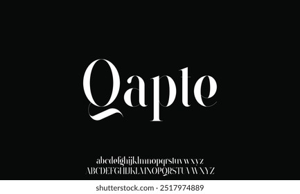 Elegance Luxo casamento alfabeto fonte. Tipografia elegante clássico lettering serif fontes decorativo vintage retro para logotipo.