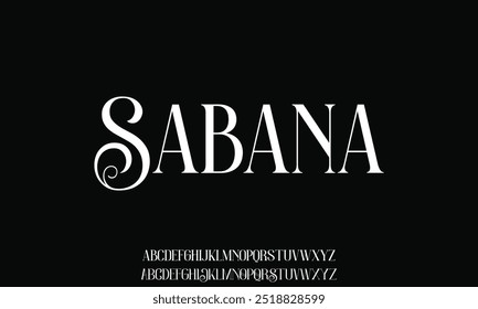 Elegancia Fuente de alfabeto de boda de lujo. Tipografía decorativa elegante Fuentes clásicas de letras serif vintage retro para el logotipo.