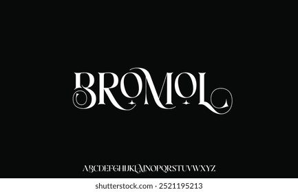 Elegance Luxo casamento alfabeto fonte. Tipografia elegante clássico lettering serif fontes decorativo vintage retro para logotipo.