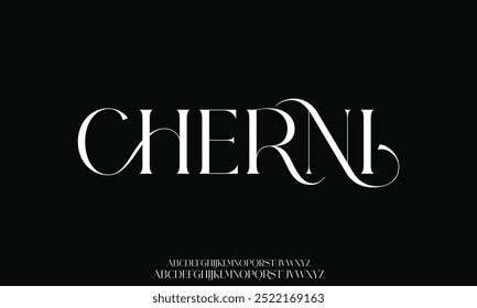 Elegance Luxury wedding alphabet font. Typography elegant classic lettering serif fonts decorative vintage retro for logo.