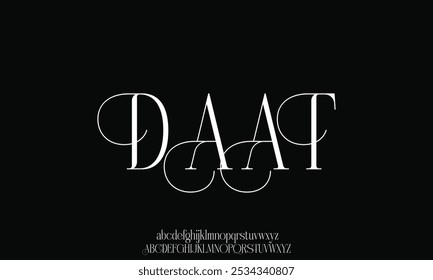 Elegance Luxury wedding alphabet font. Typography elegant classic lettering serif fonts decorative vintage retro for logo.