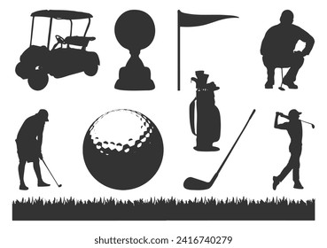 Elegance in Motion, Captivating Golf Silhouettes Unveiled