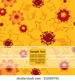 Elegance pattern with flowers. Abstract floral background