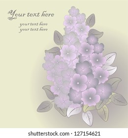 Elegance pattern with flowers. Abstract greeting card. Wedding card or invitation with abstract floral background.
