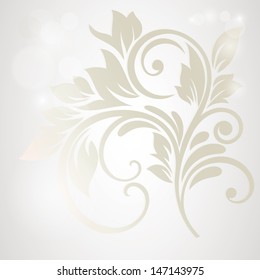 Elegance pattern with flowers floral style.