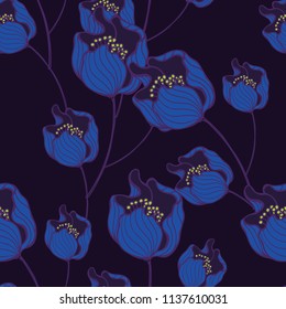 Elegance pattern with flowers and leaf.Floral vector illustration.