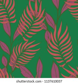 Elegance pattern with flowers and leaf.Floral vector illustration.