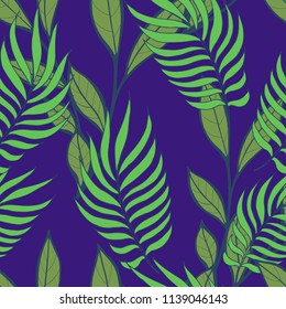 Elegance pattern with flowers and leaf.Floral vector illustration.
