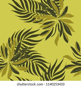 Elegance pattern with flowers and leaf.Floral vector illustration.
